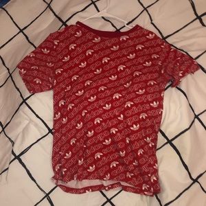 Red Adidas t shirt